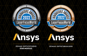 Ansys Zemax OpticStudio STAR 模块和 OpticsBuilder 荣获 Laser Focus World 的“LFW 创新者大奖”
